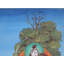 Newiva, danseur Shiva (Thangka sans brocart) | Aquarelle sur coton