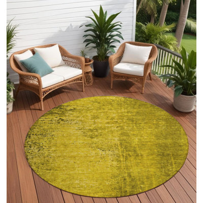 Tapis extérieur rond 8 po