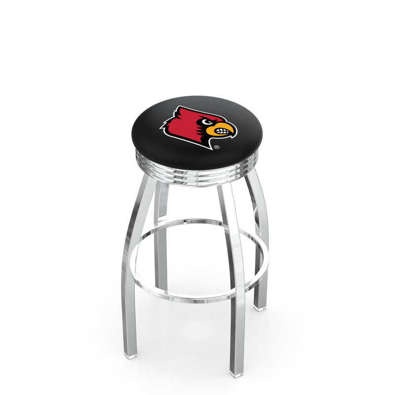 Tabouret de bar Logo Series, Tabouret de bar d'une hauteur de siège de 30 po, Noir soudé uni, University of Louisville
