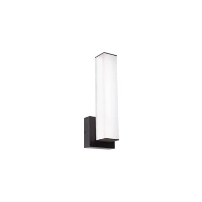 5D6E243F65B64FFC986198A4428E6F56 Tad 14" LED Wall Sconce, 27/30/35/40/50k Cct, 1100 Lumens, 12 Watt, Black
