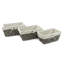 Ensemble de 3 bacs de rangement en tissu Twist