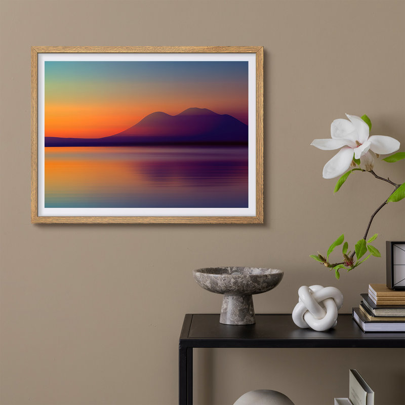 Reproduction de paysage encadrée pour la maison, 8 po x 10 po, H 8 po x l 10 po, Naturel