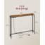 100 cm W Steel Top Console Table
