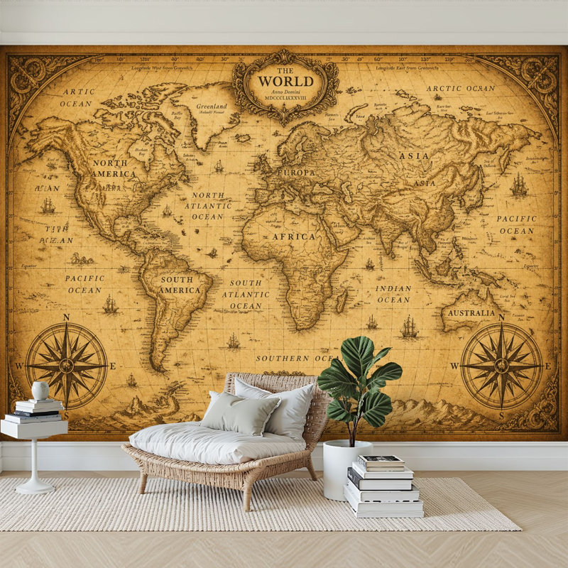 Papier peint adhésif auto-adhésif moderne pour la chambre à coucher L 69 po x l 96 po Peel and Stick, L 69 po x l 96 po