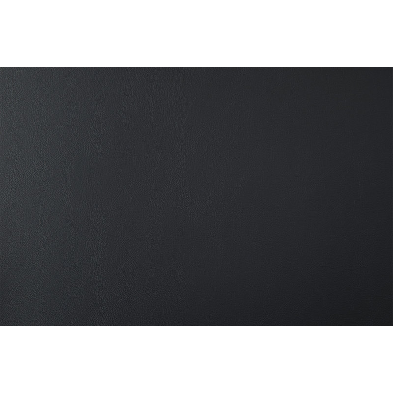 Chaise avec accoudoirs en cuir synthétique noir Gavan (ensemble de 2)