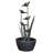 Tiered Leaves Stainless Metal Fountain Outdoor-87144067-87144068