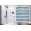  Ensemble de panneau de douche 96 "imperméable SPC - 4 pièces pour contour de salle de bain sans coulis (42 po x 60 po x 96 po)-136887964