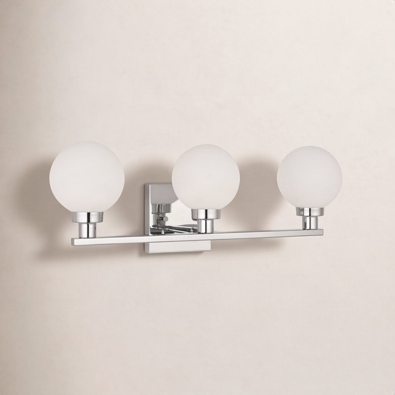 Janne 3-Light Dimmable Vanity Light, Chrome