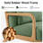 Accent Chair with Pillow Upholstered Mid-Century Chair Living Room Chair for Small Space Solid Wood Frame Reading Chair with Soft and Thick Cushion Armchair for Bedroom Balcony Green-1409214012-1400361002