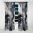 Black Grey Harmony In Chaos - Abstract Curtain - Blackout Abstract Curtain - 1 Panels-195740553