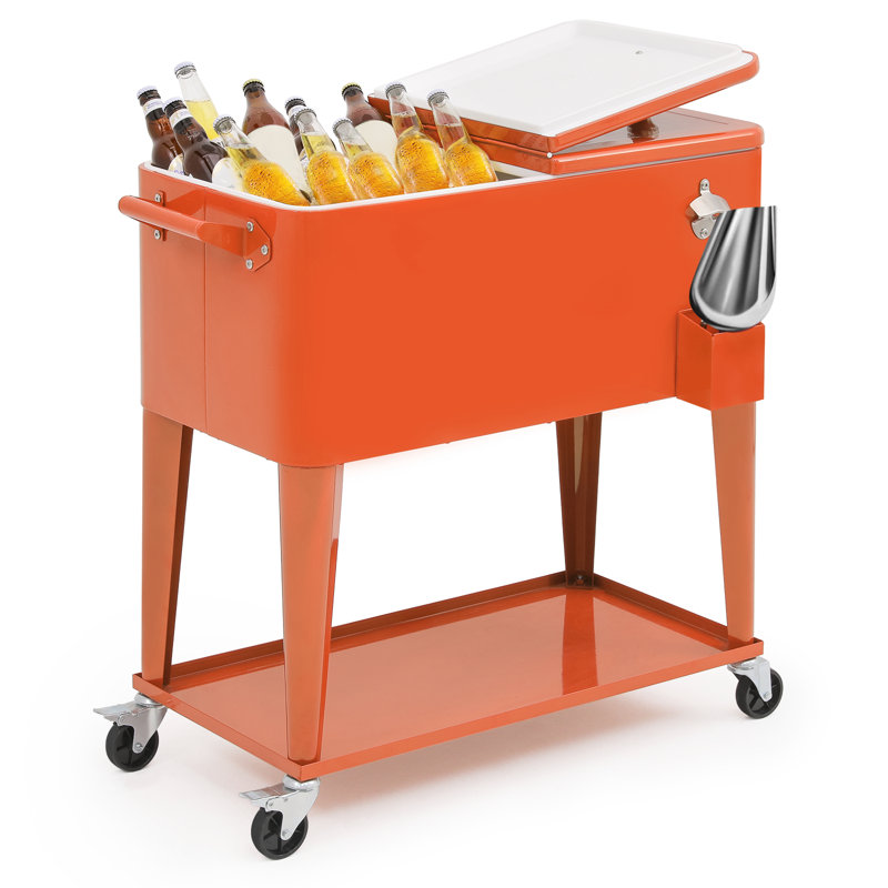 Station de service sur roulettes 80 quarts, Orange