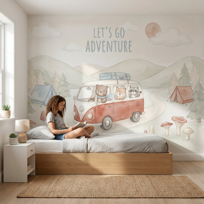 Décoration murale aventure Adventure, Texturé non collé, 100 po x 96 po