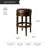 Maven Lane Pullman Backless Swivel Kitchen Stool with Upholstery Seat-128006627-128006623