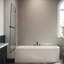 Porte de douche sans cadre l 34 po x H 58 po, baignoire pivotante avec verre trempé transparent 5/16 po-101908346