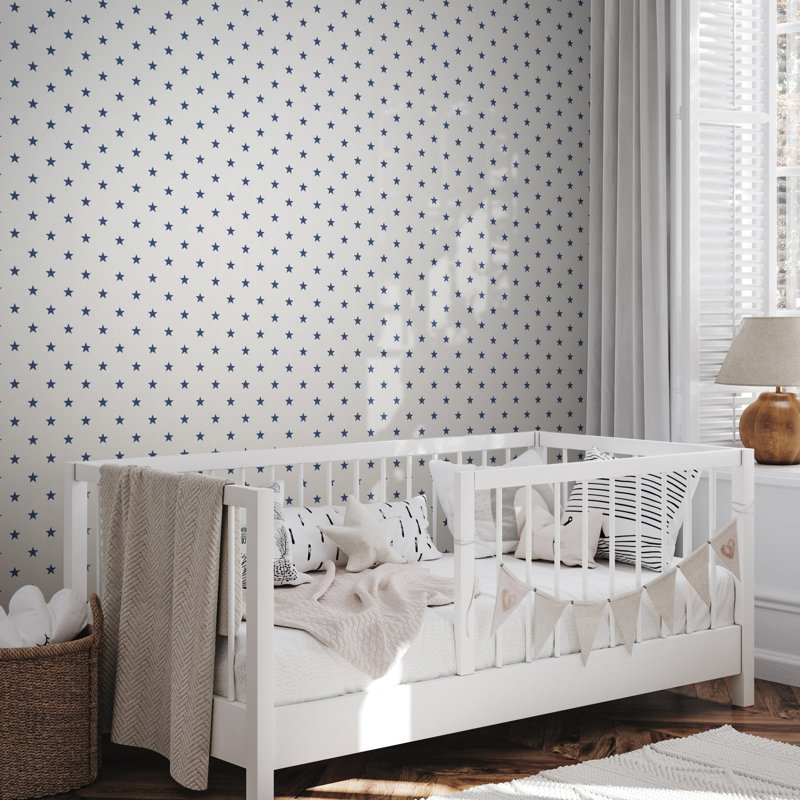Kids and Teens Collection Stars Wallpaper, Red