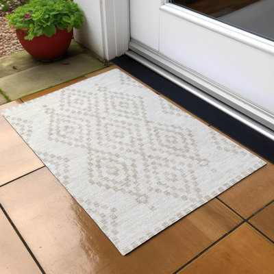 Tapis intérieur / extérieur mâle avec envers antidérapant