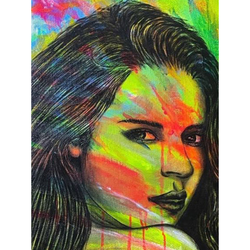 Female Face | Acrylic On Canvas | By Paritosh | With Frame