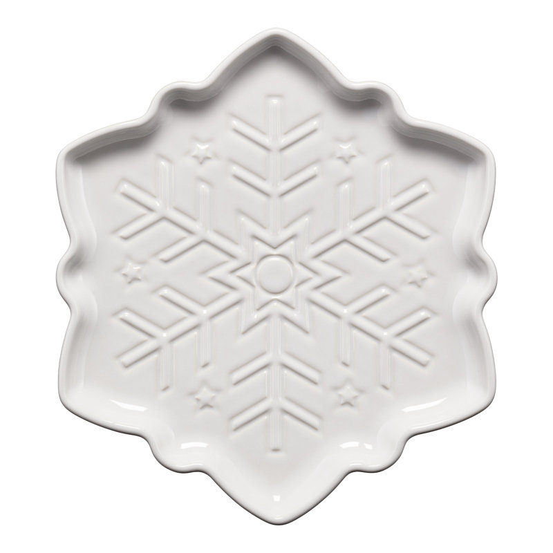 Fiesta Snowflake Shaped Plate, White