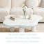 Table basse Cloud, finition effet marbre