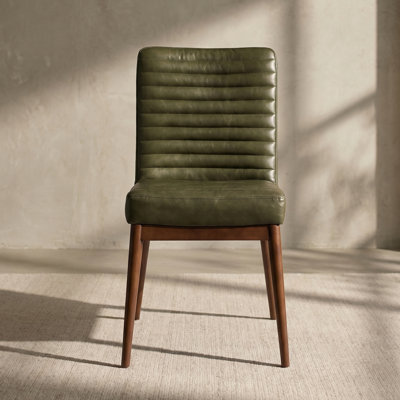 Nivo Top-Grain Genuine Leather Dining Chair
