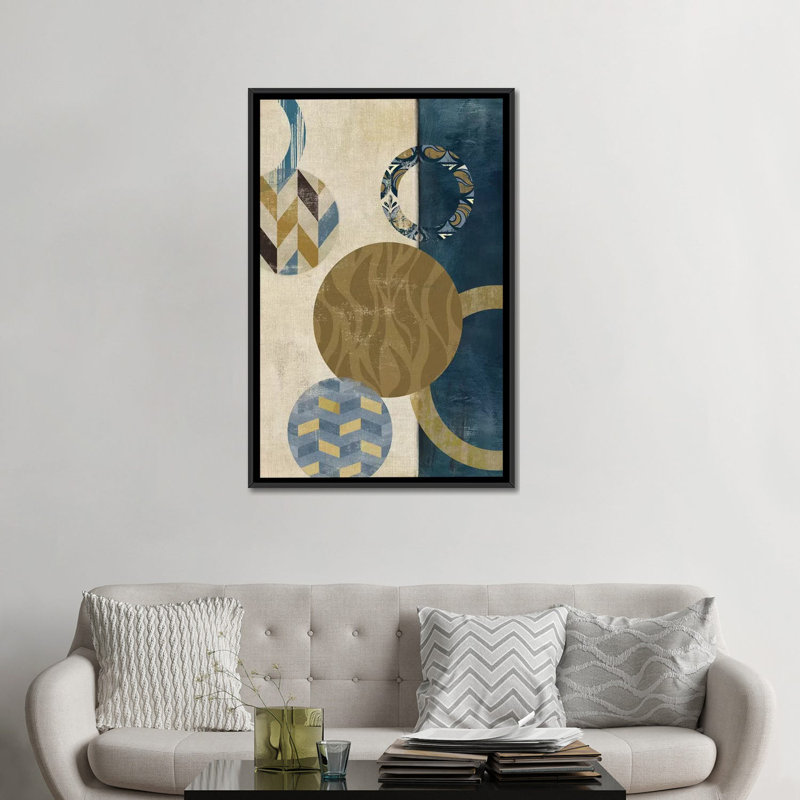 «Harmony II», impression sur toile, H 26 po x l 18 po x P 1,5 po, Toile avec cadre noir, Pas de tapis