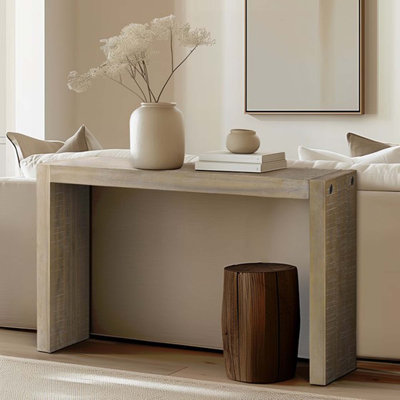 Wood Console Table