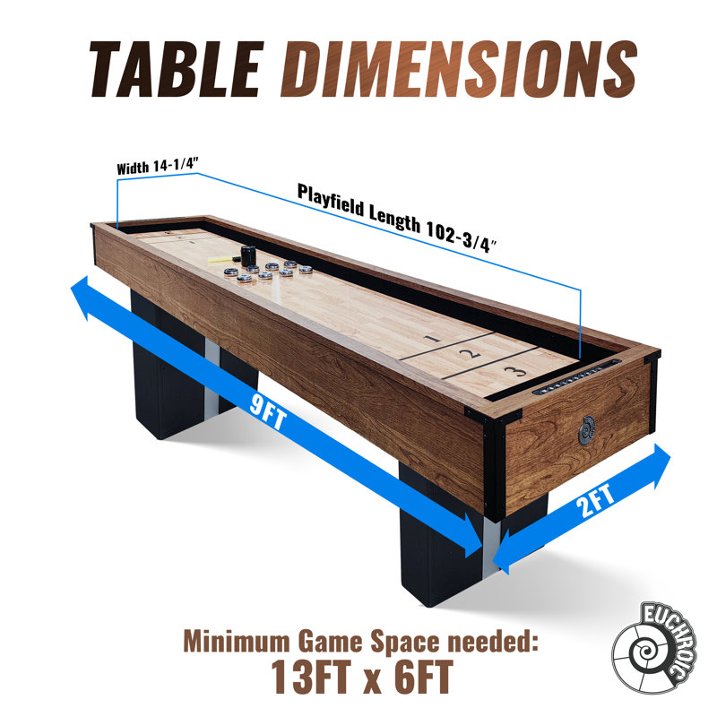 Euchroic 9ft Premium Shuffleboard Table