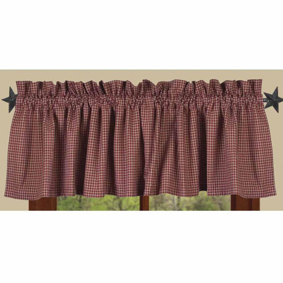 Cahaba Cotton Blend Gingham Window Valance