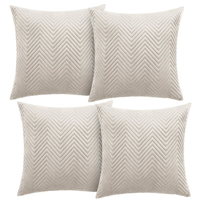 Aspire Homeware Embossed Square Velvet Cushion Cover