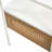 Set Of 2, 15.75" Rattan End Table With  Drawer, Modern Nightstand, Metal Legs,Side Table-1702114903