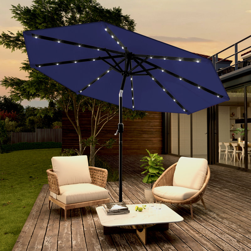 Parasol de marché pour terrasse 9 pi, Marine