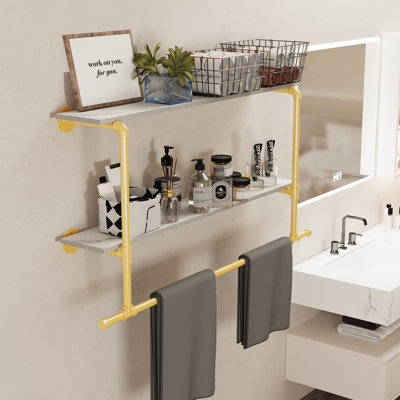 Alyvea 105cm Wall Mounted Clothes Rack