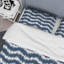 Blue Ikat Ornament - Ensemble de housse de couette à motif-409767010