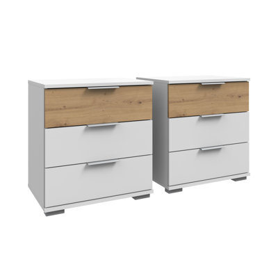 Theresa 52cm W Manufactured Wood Bedside Table