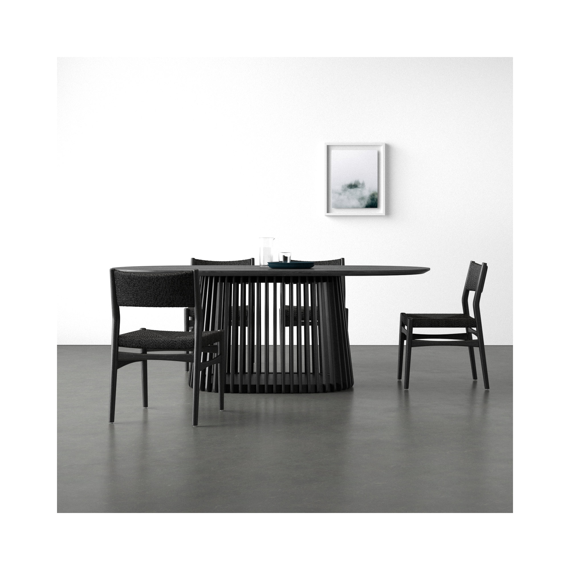Brysa 5 - Piece Extendable Dining Set, Black, Black, Black