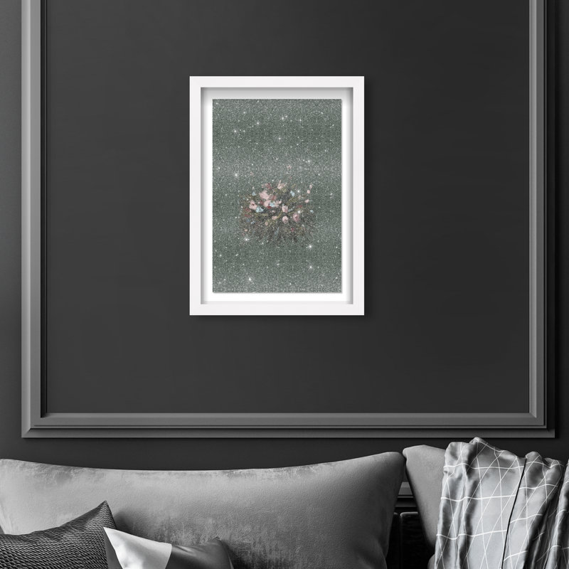 Center Of My Universe Print by Oliver Gal, 11.5"H x 16.5"W, White Shadowbox