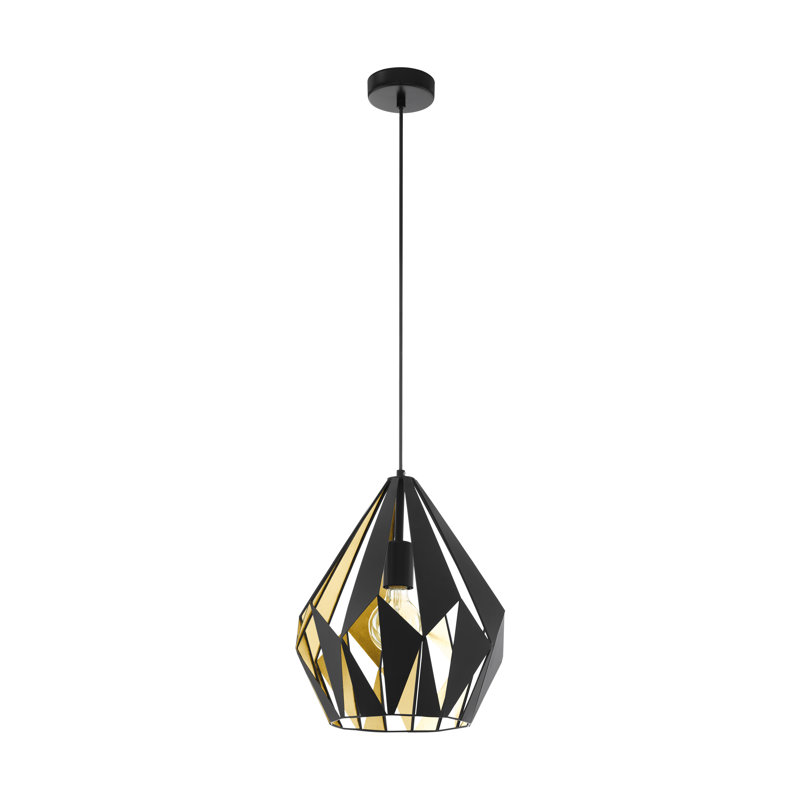 Esme 1 - Light Geometric Pendant, Black