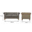 2 Seater Cotton Blend Loveseat