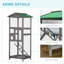 Cage à oiseaux pour perroquet en bois avec pergola, 2 tiroirs et 2 portes PawHut