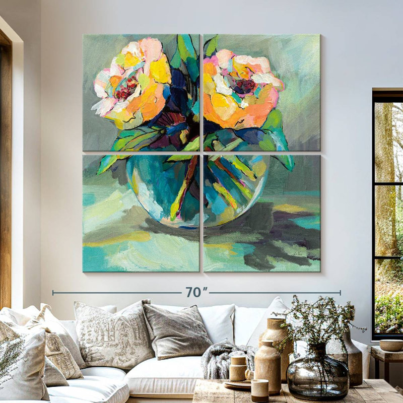 Harnek Twins, 57" H x 57" W