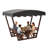 5' x 3' Wooden Garden Gazebo with Canopy for Patio and Outdoor Spaces, Brown