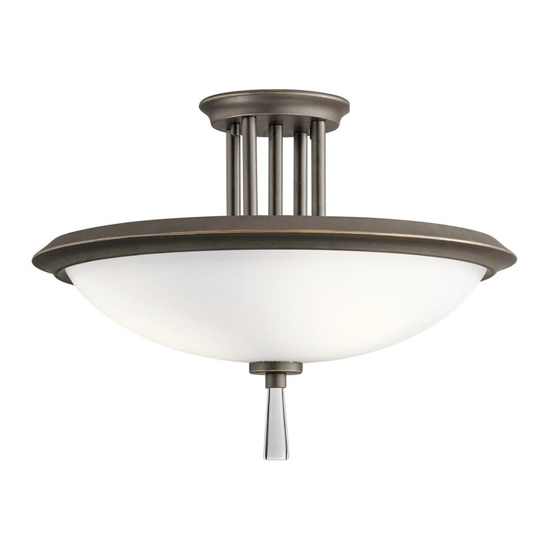 Delatorre Glass Semi Flush Mount