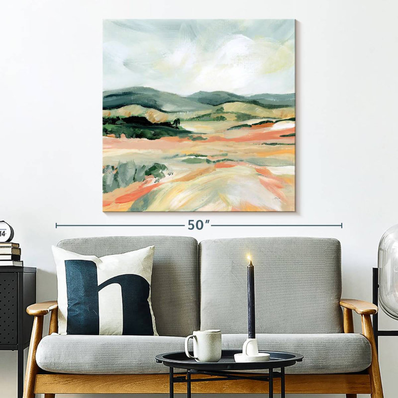 Alvord Vermillion Landscape I, H 33 po x l 33 po