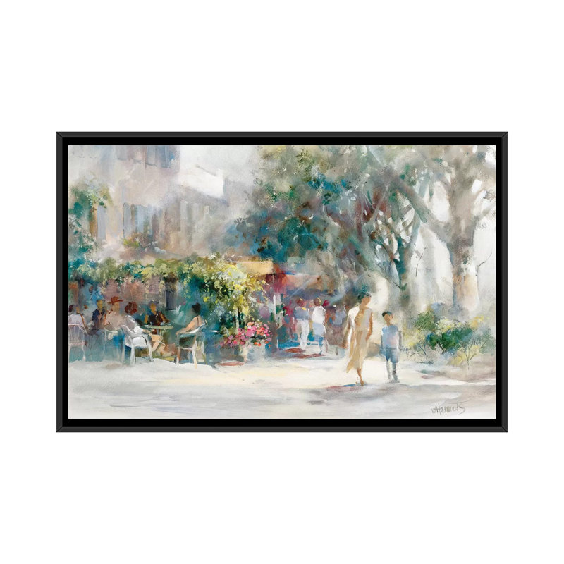 « shading sunday », impression sur toile, H 18 po x l 26 po x P 1,5 po, Toile avec cadre noir, Pas de tapis