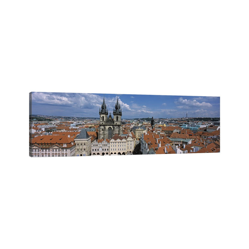 Church Of Our Lady Before Tyn, Old Town Square, Prague, Czech Republic - Wrapped Canvas Panoramic Print