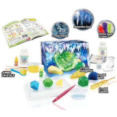 Discovery Mindblown 25 PC Lab Crystal Growing Kit w/Mold Shapes