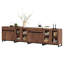 Buffet moderne avec tablettes réglables, armoire de rangement 4 en 1 avec portes en verre, armoire à café pour la cuisine-953350929
