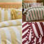 Cotton Blend Striped Duvet Cover Set