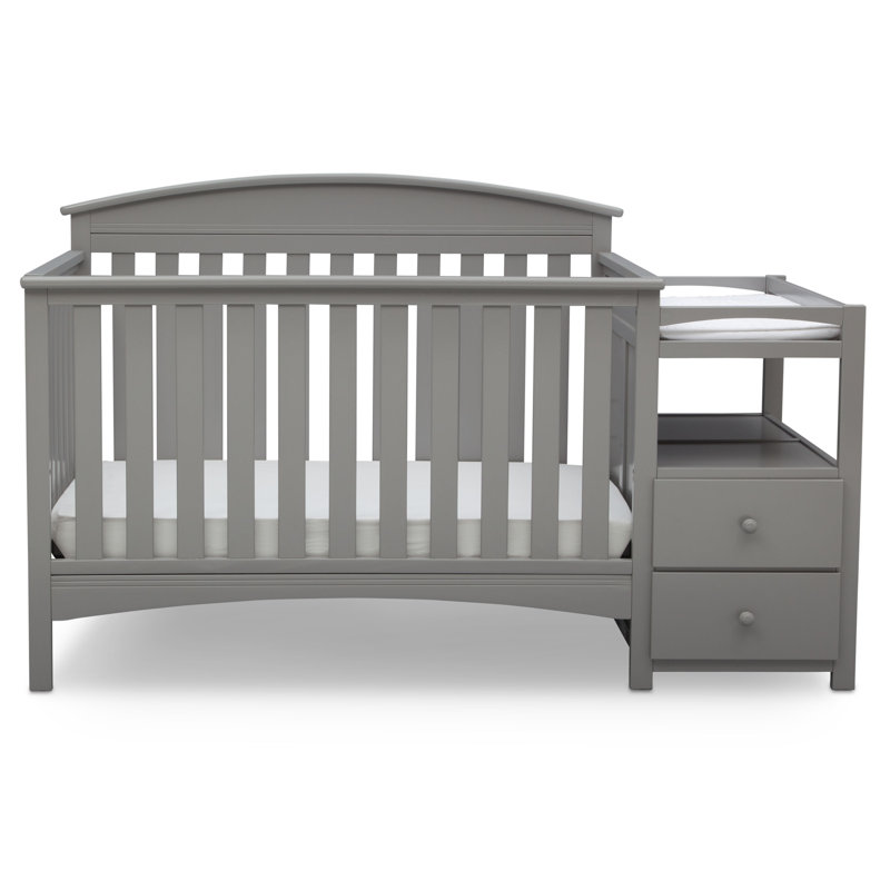 Abby 4-in-1 Convertible Crib, Gray