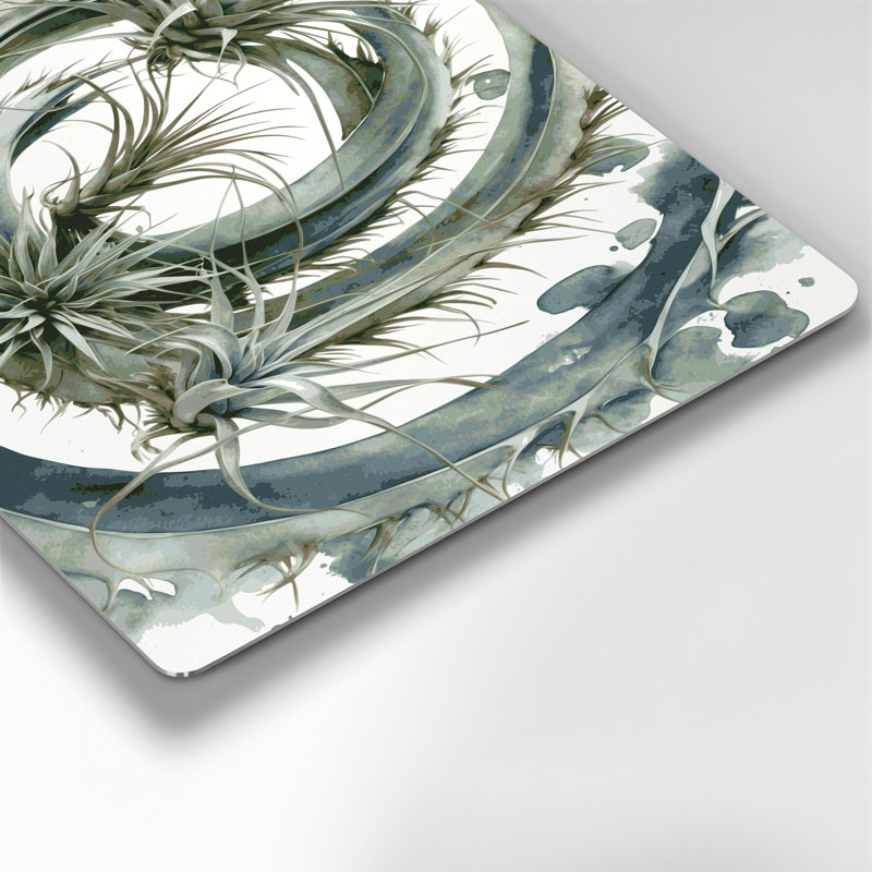 Art mural en métal Botanical Air Plants, H 11 po x l 14 po